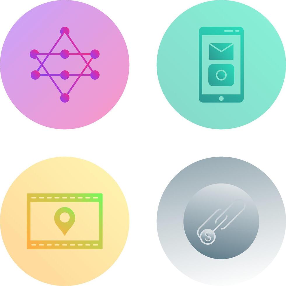 Networks and Mobile Applications Icon vector