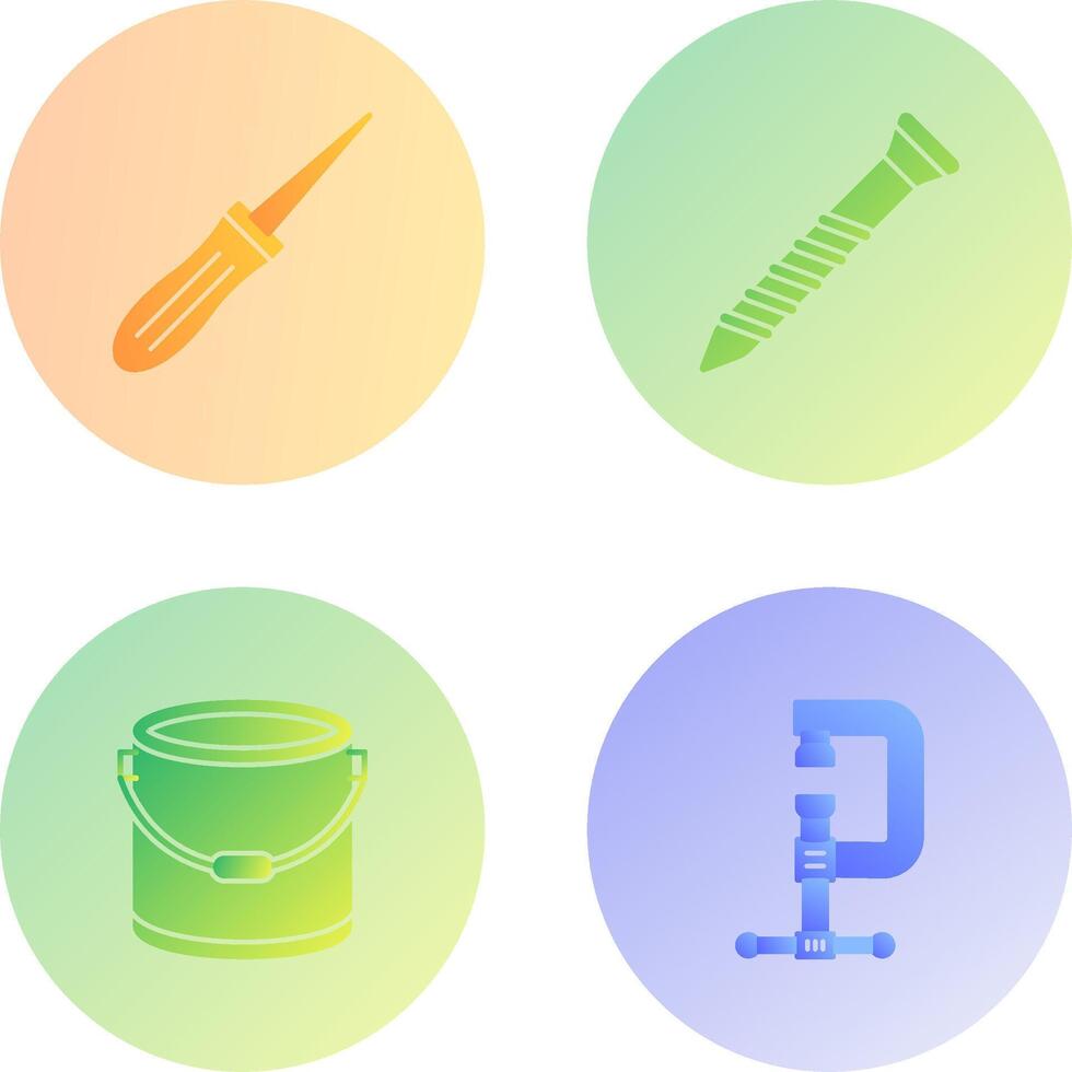 Awl and Screw Icon vector