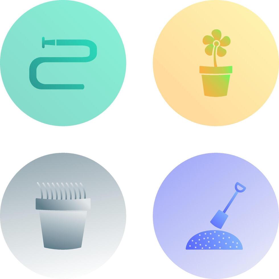 Water Pipe and Lower Pot Icon vector
