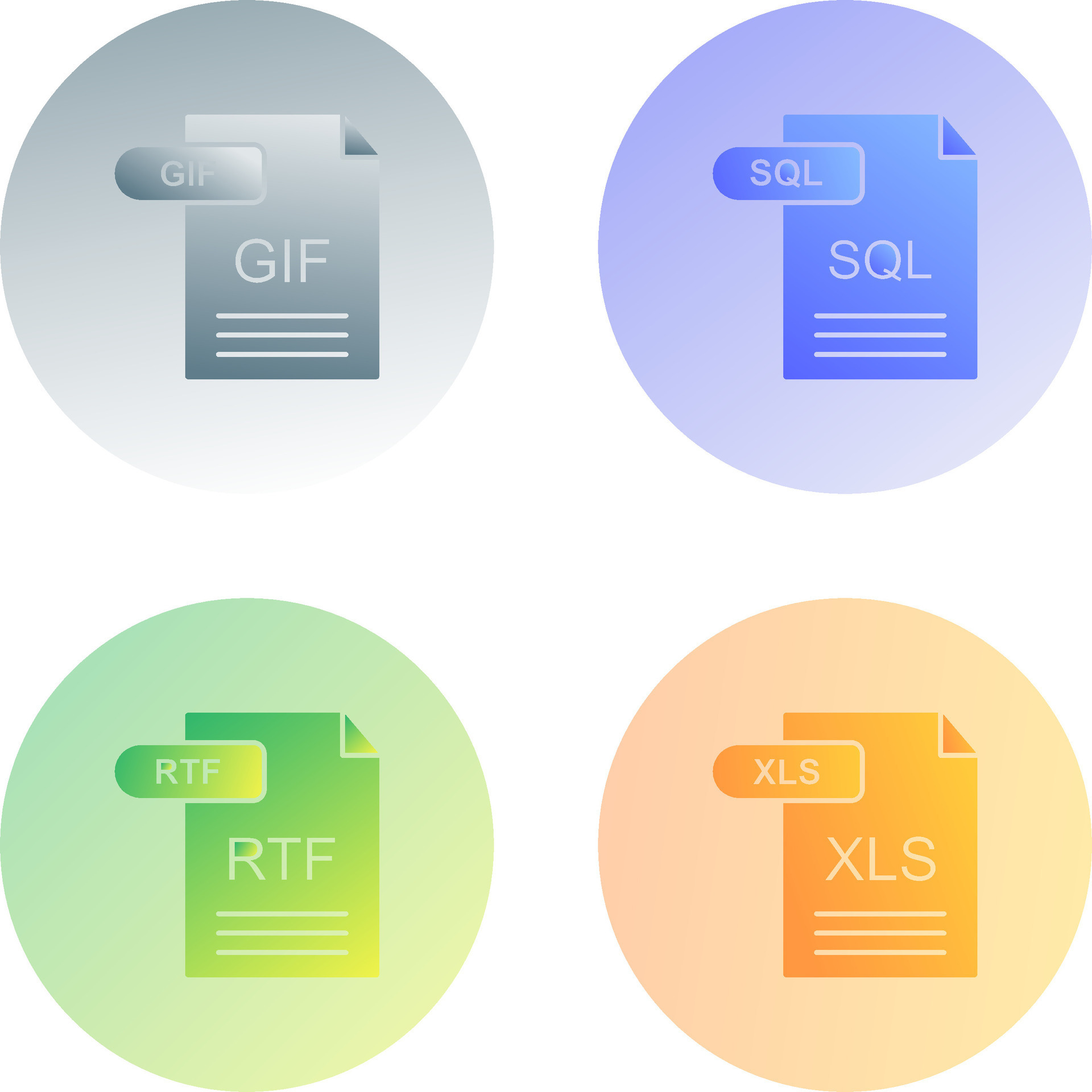 GIF and SQL Icon 44690317 Vector Art at Vecteezy