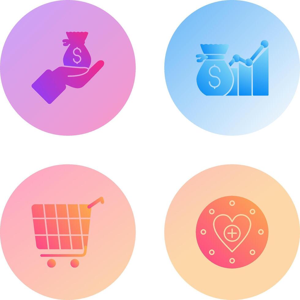 Wage and Email Icon vector