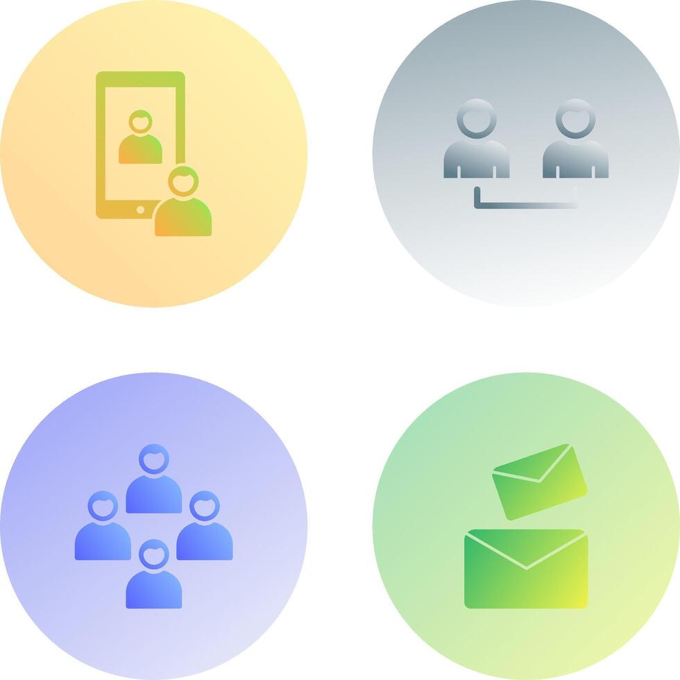 Call and Connected users Icon vector