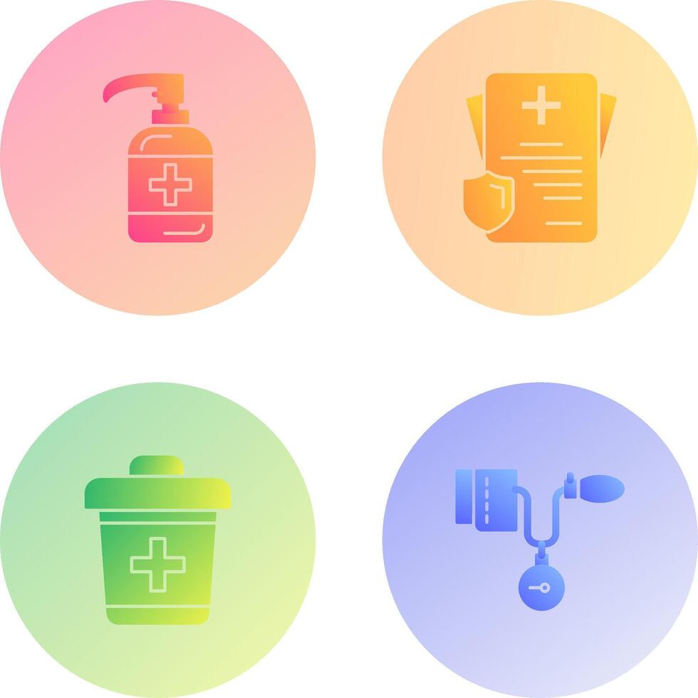 Sanitizer and Receipt Icon vector