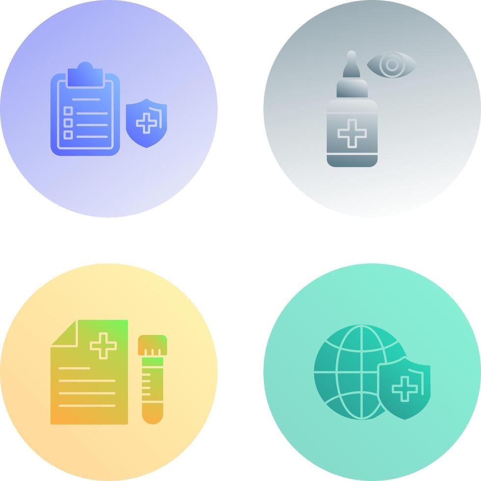 Medical Protection and Eye Icon vector
