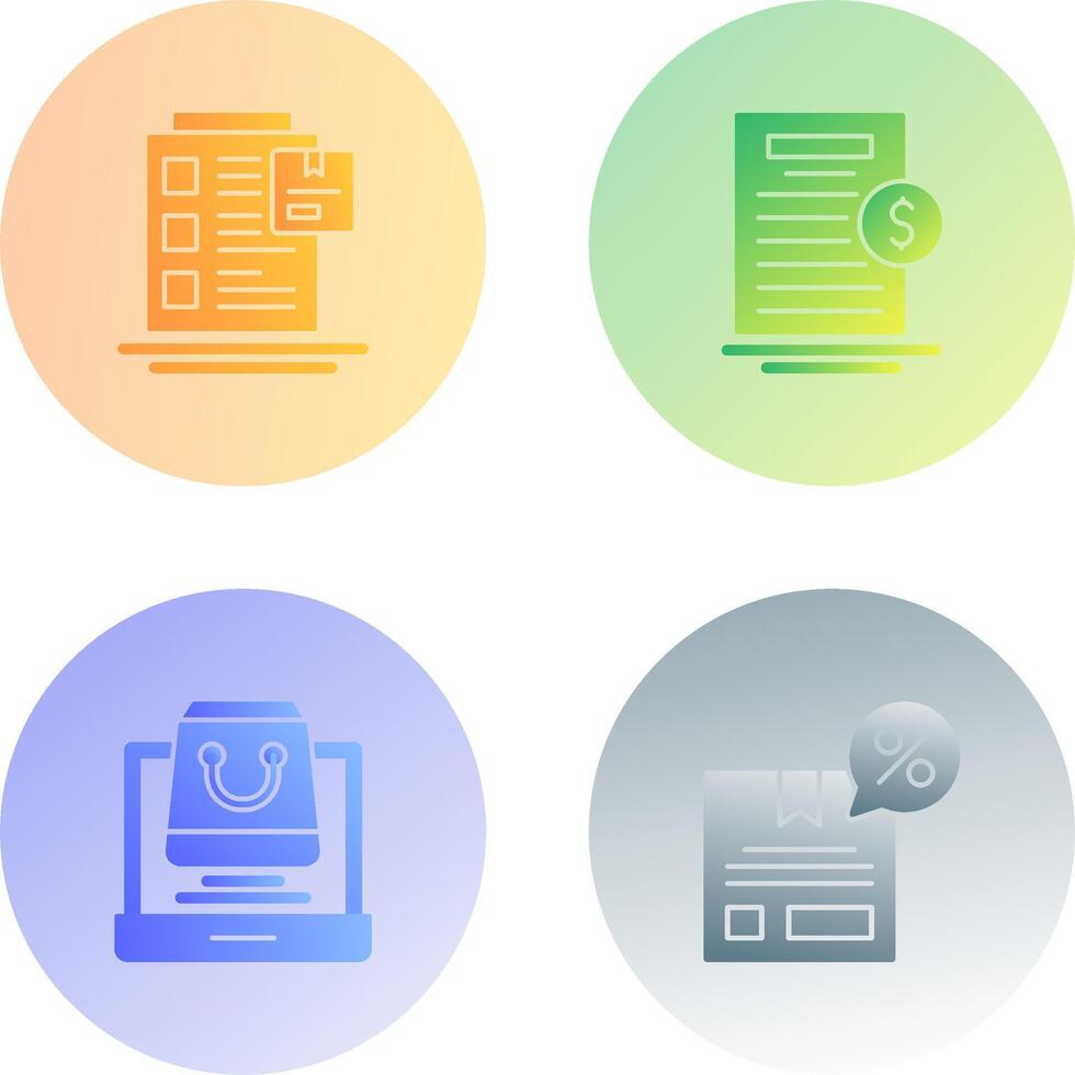 Order List and Your Bill Icon vector