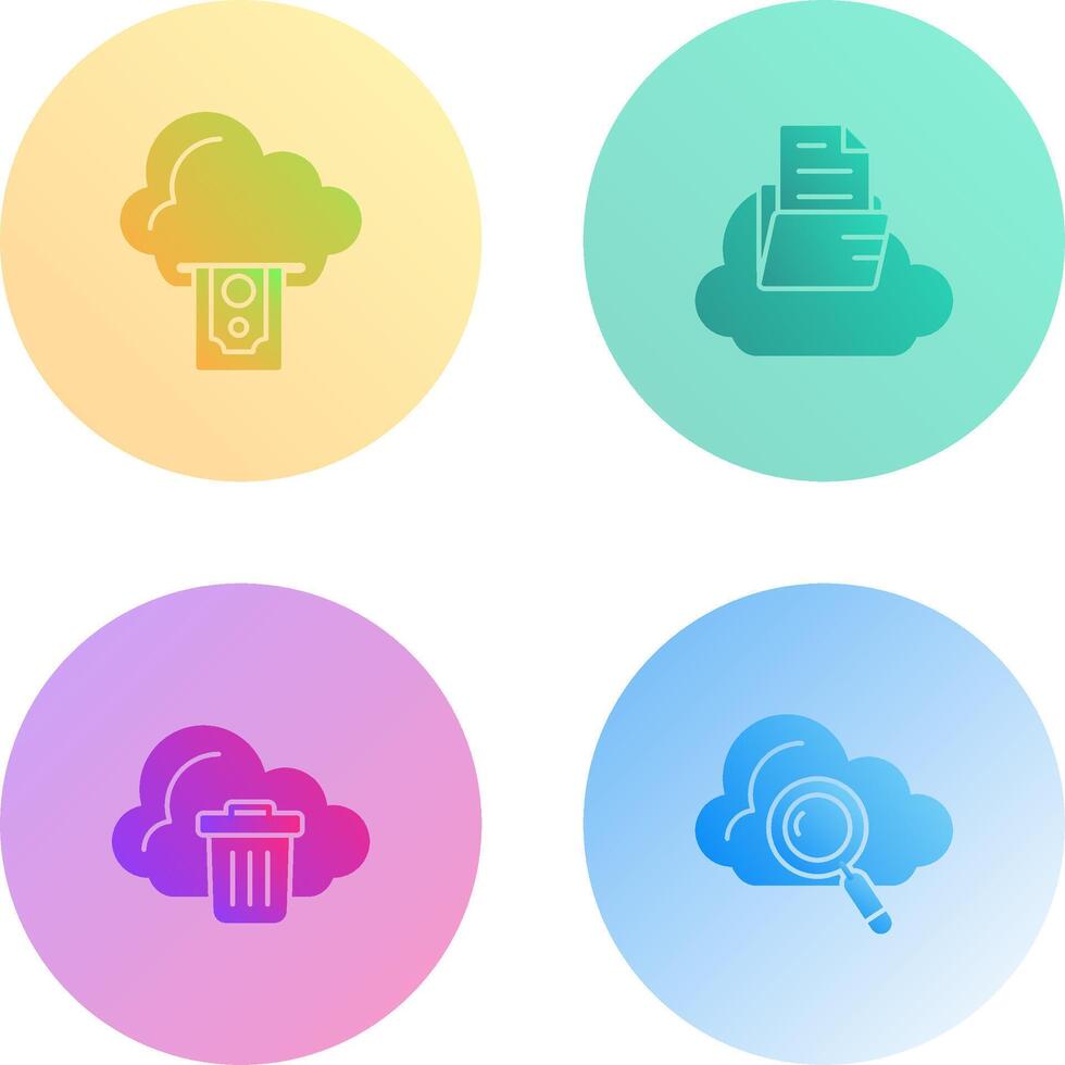 Cloud Computing and Cloud Icon vector