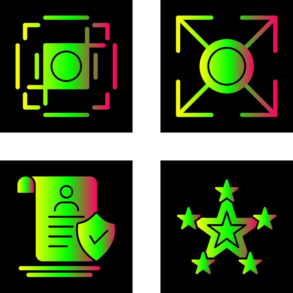crop and expand Icon vector
