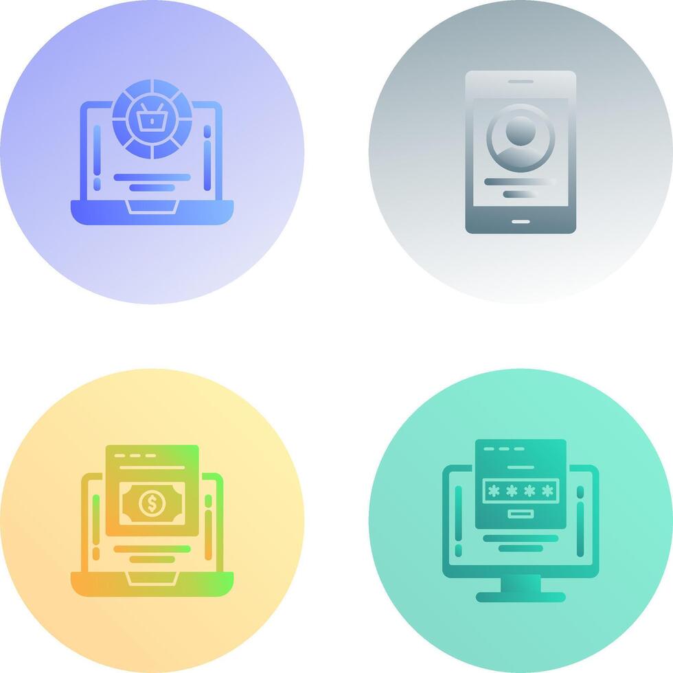 Token and Profit Icon vector