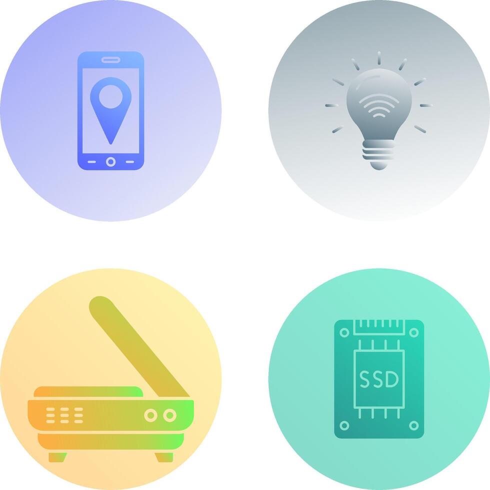 Gps and Smart Energy Icon vector