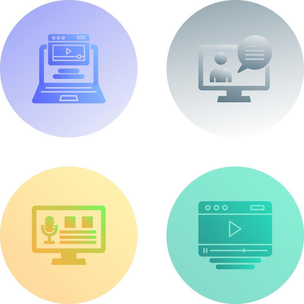 Webinar and Conversation Icon vector