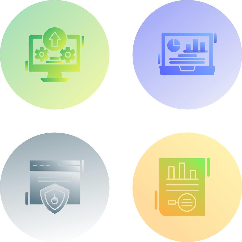 Upload and Dashboard Icon vector