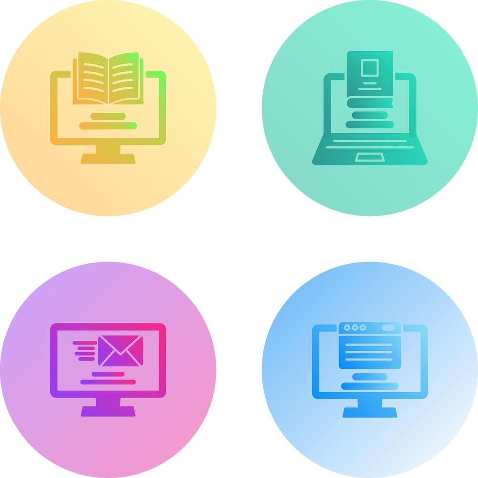 Monitor and Laptop Icon vector