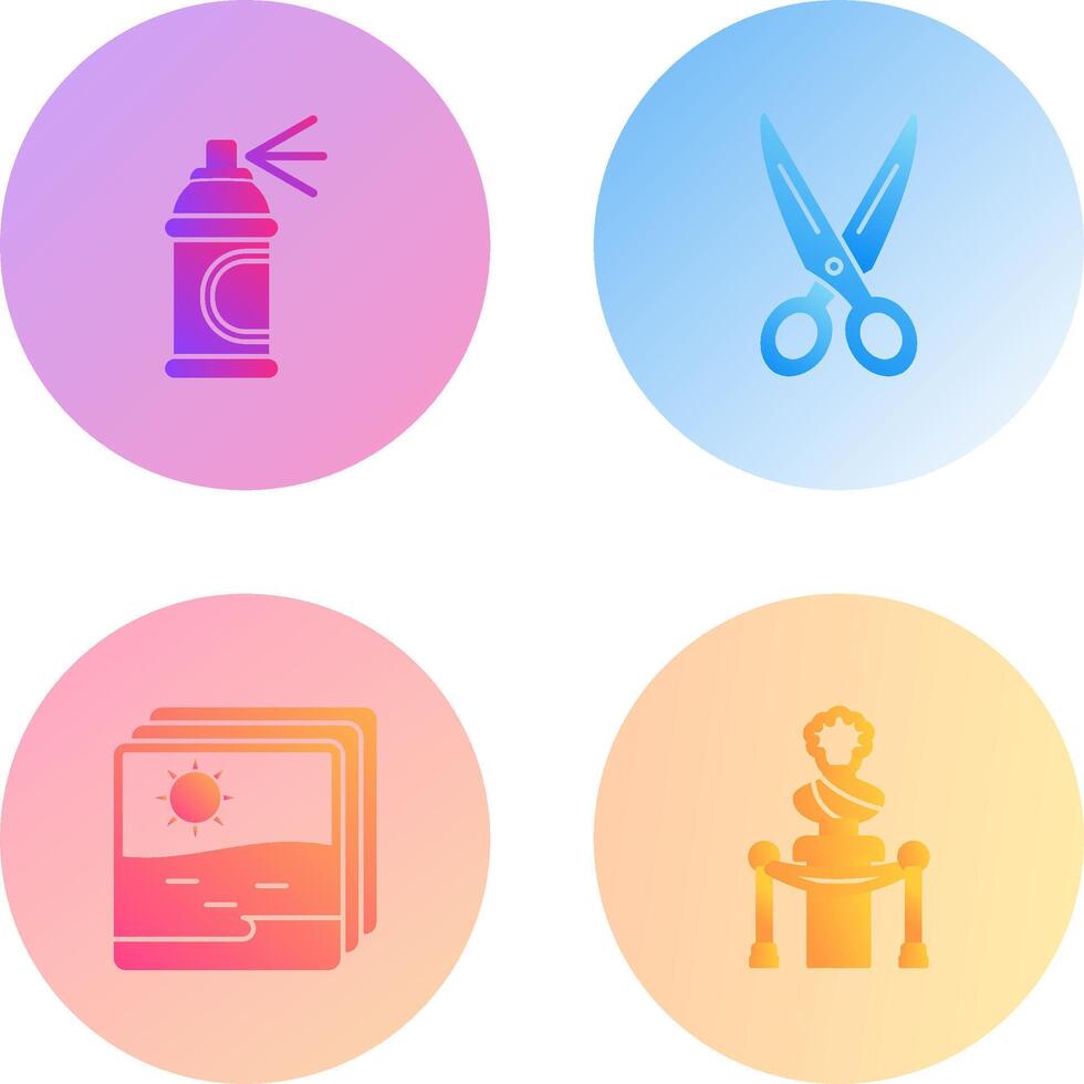 Spray and Scissors Icon vector