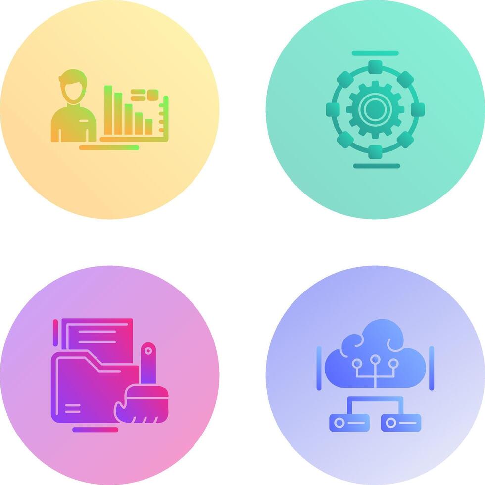Consulting and Automated Icon vector