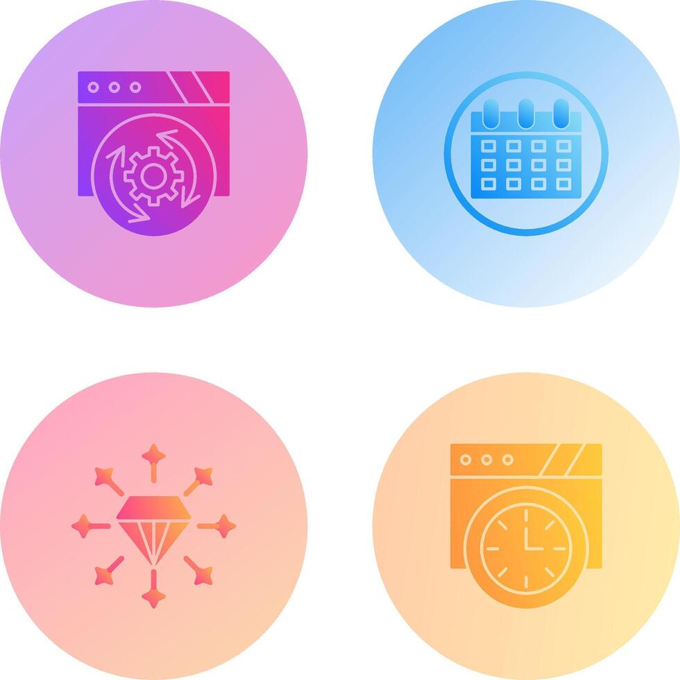 Update and Calendar Icon vector