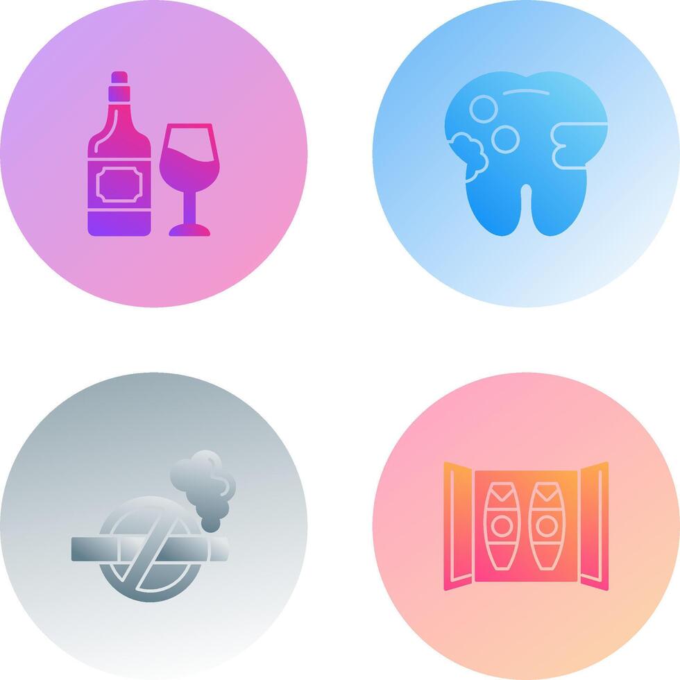 Wine and Caries Icon vector