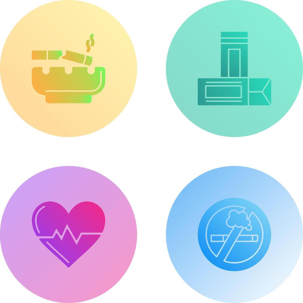 Broken Cigarette and Chewing Gum Icon vector