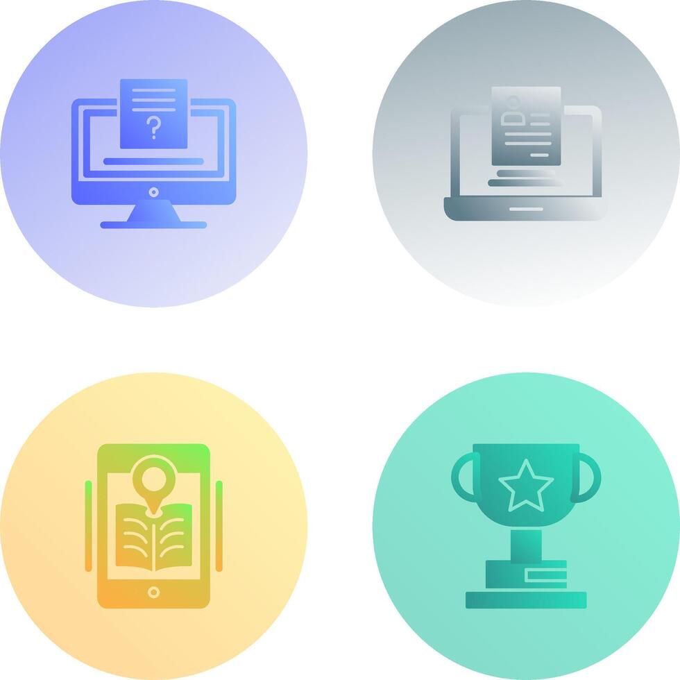 Quiz and Registration Icon vector