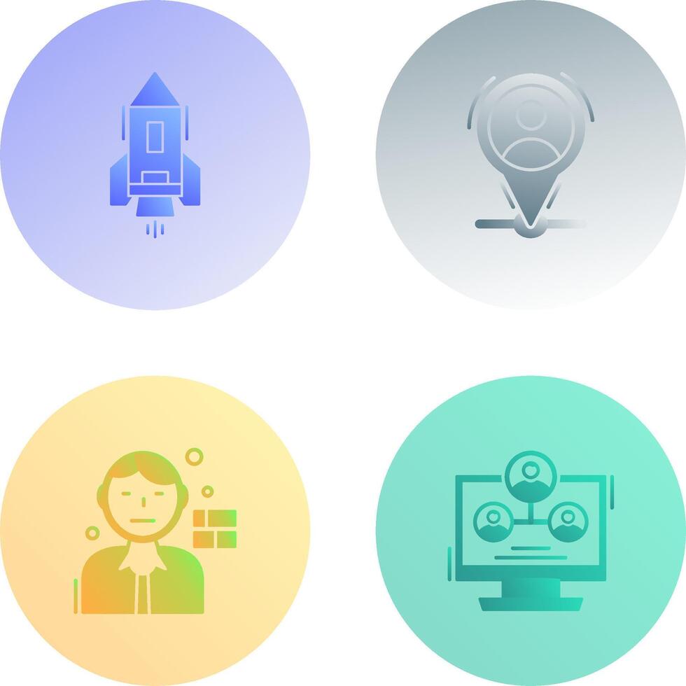 Start Up and Placeholder Icon vector