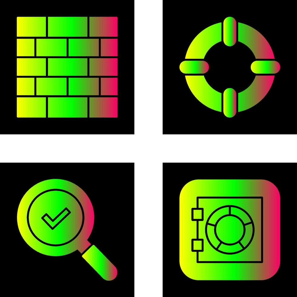 Wall and Life Saver Icon vector