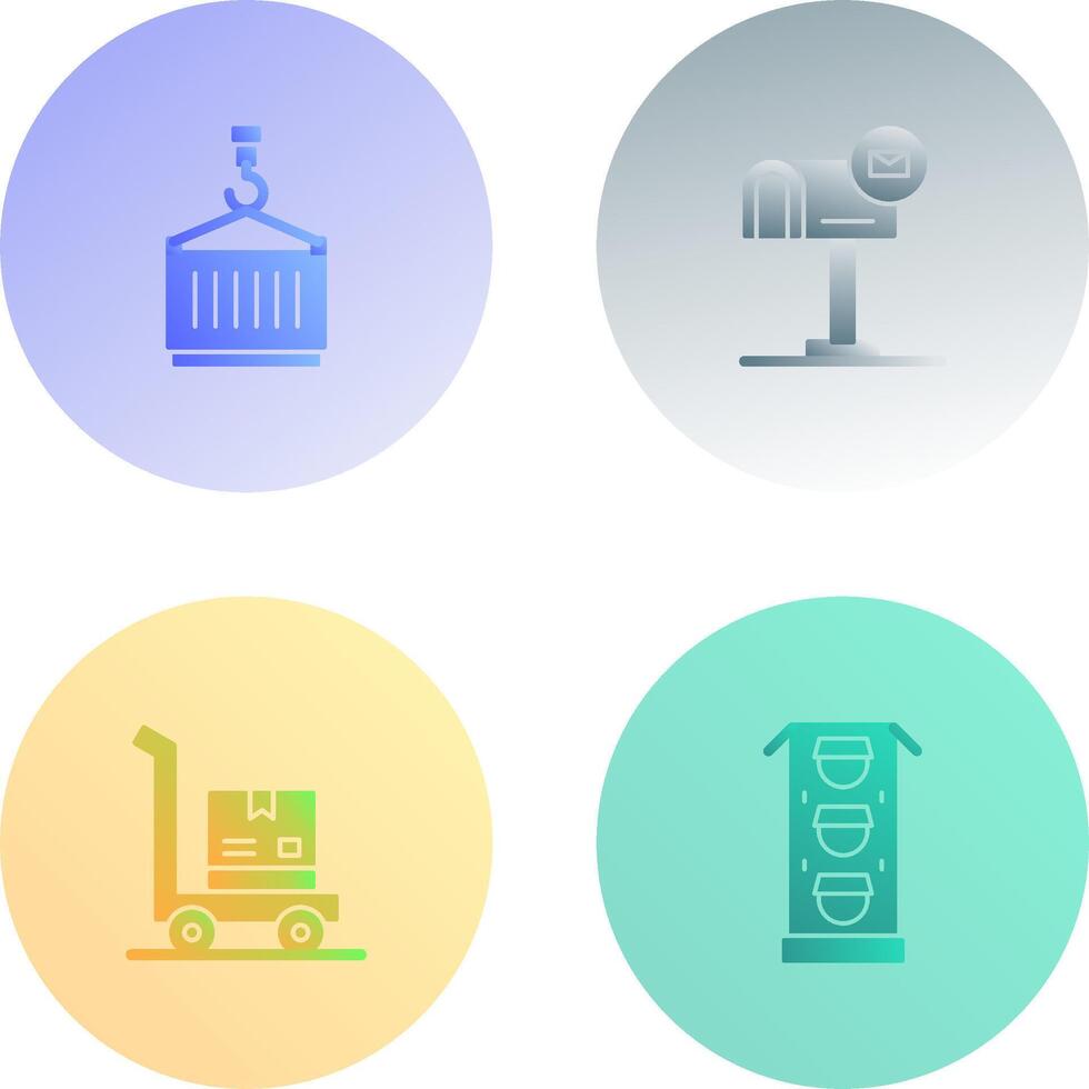 crane and mail box Icon vector