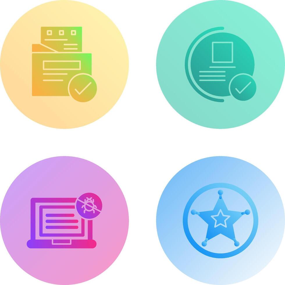 File Protection and Guarantee Icon vector