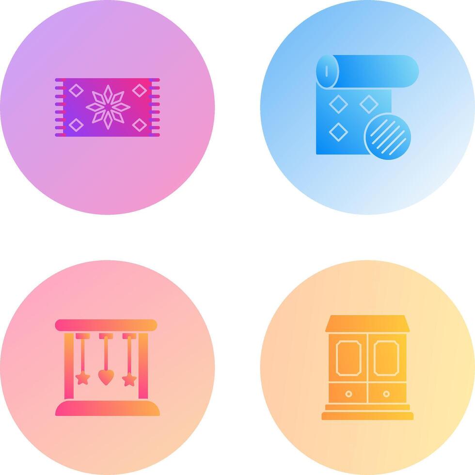 Carpet and Wallpaper Icon vector
