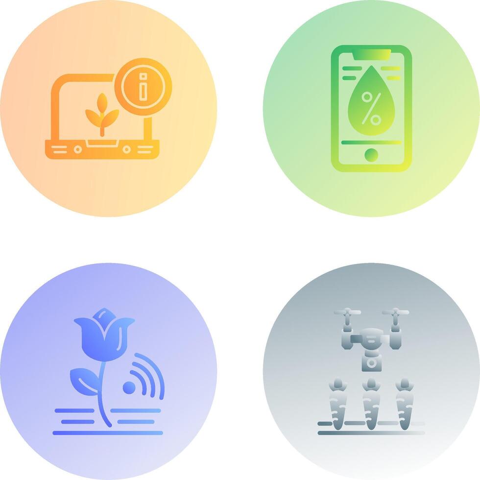 Information and Water Icon vector