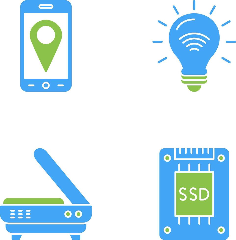 Gps and Smart Energy Icon vector