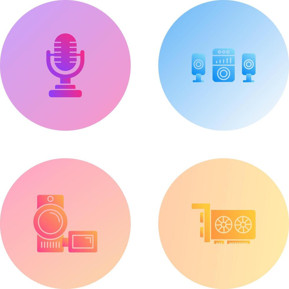 Microphone and Sound System Icon vector