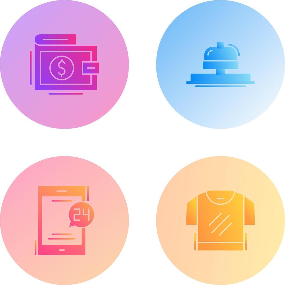 Wallet and Bell Icon vector