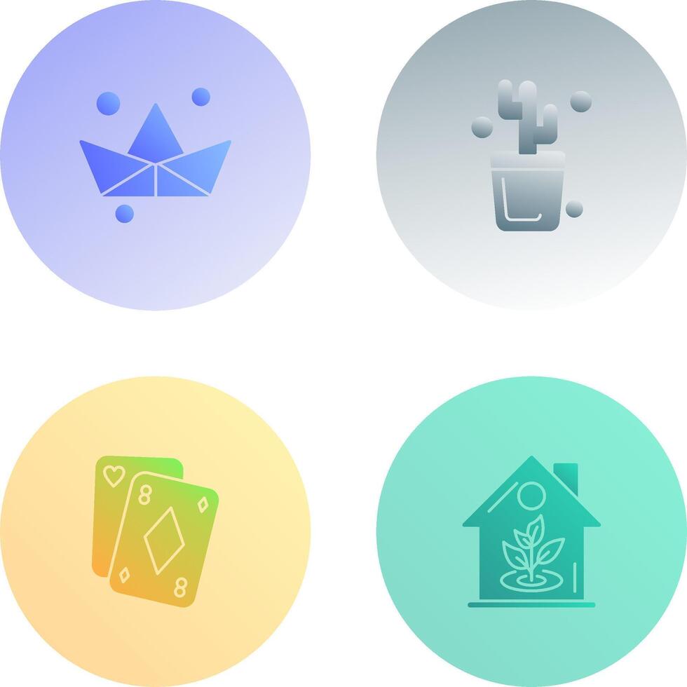 Origami and Cactus Icon vector