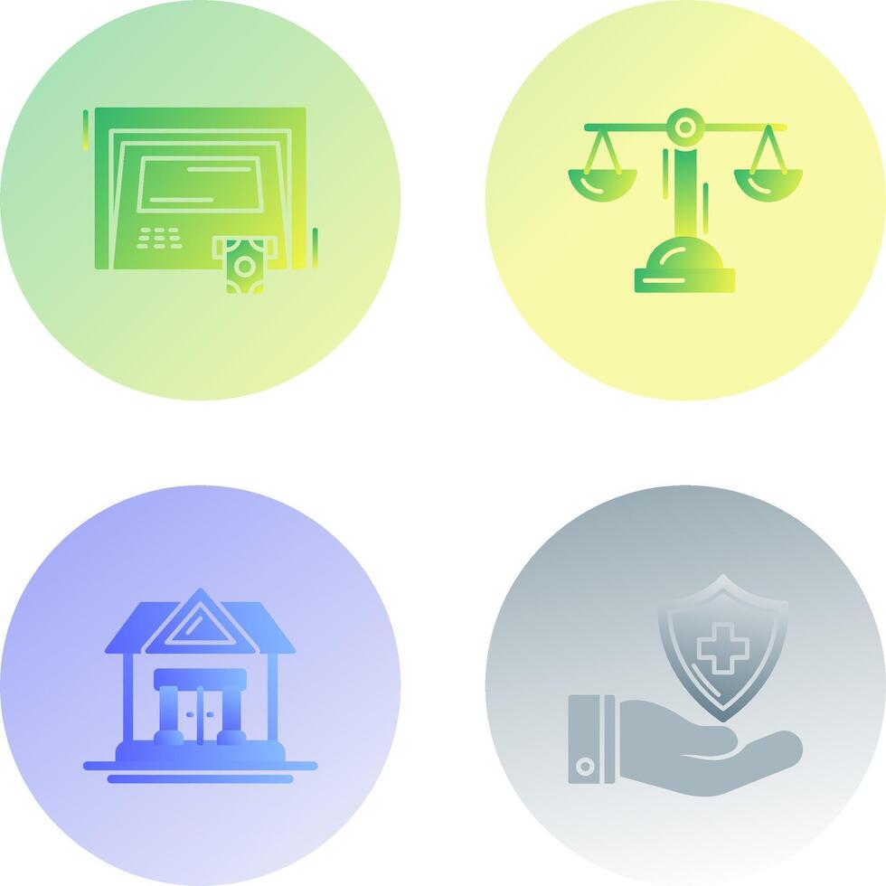 ATM and Balance Icon vector