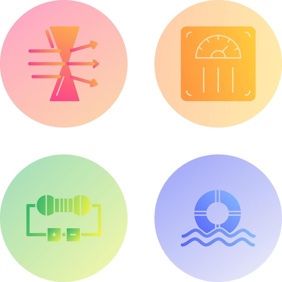Dispersion and Weight Scale Icon vector