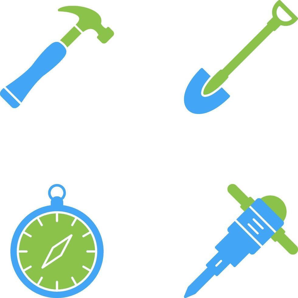 Shovel and Nail Icon vector