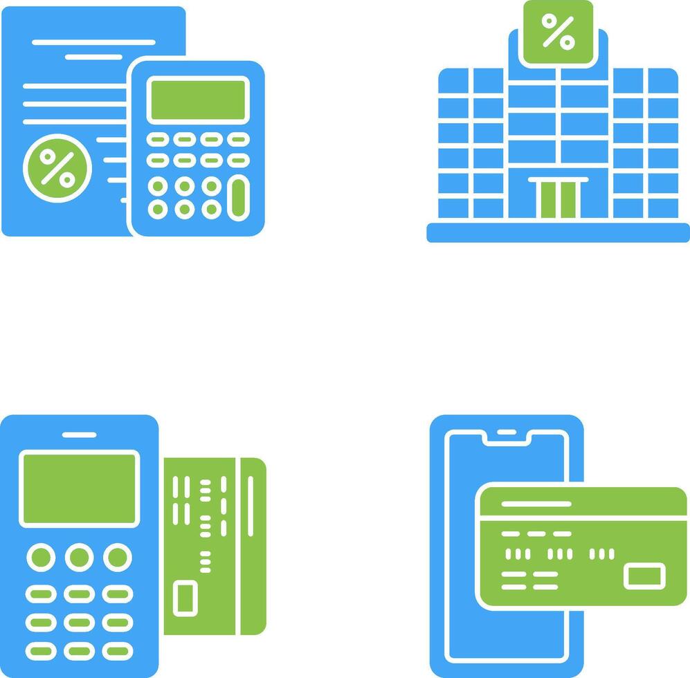 Tax and Building Icon vector