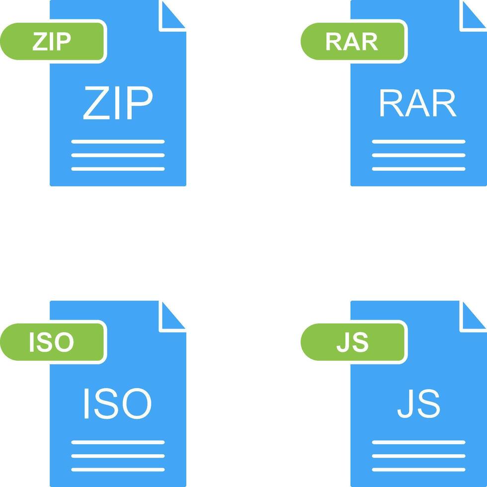 ZIP and RAR Icon vector