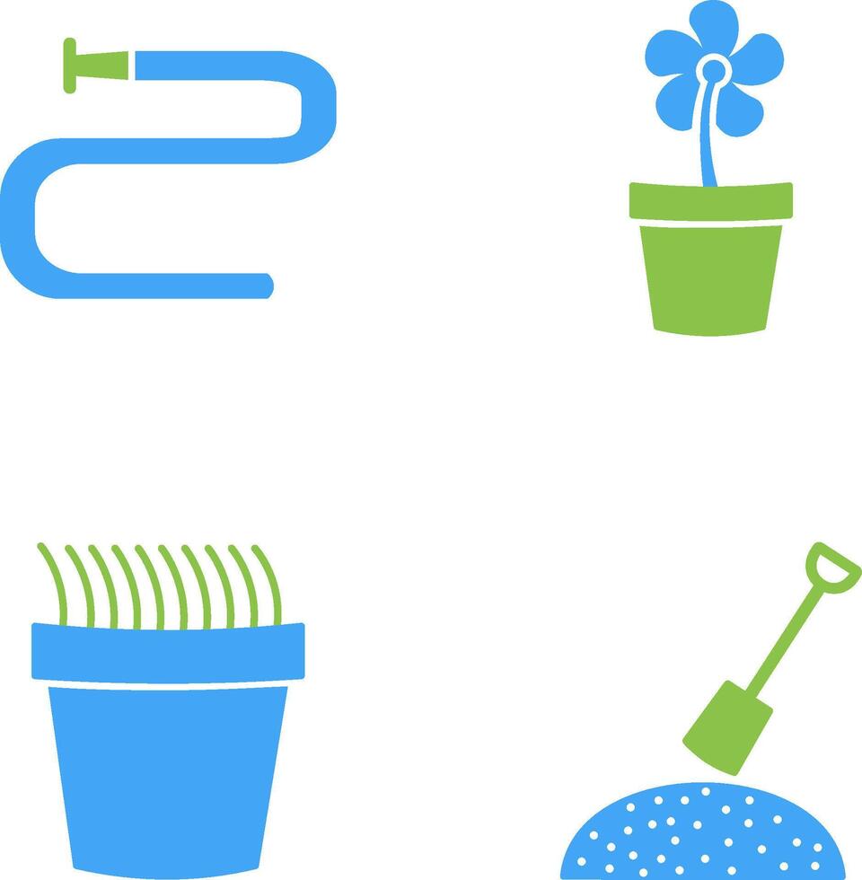 Water Pipe and Lower Pot Icon vector