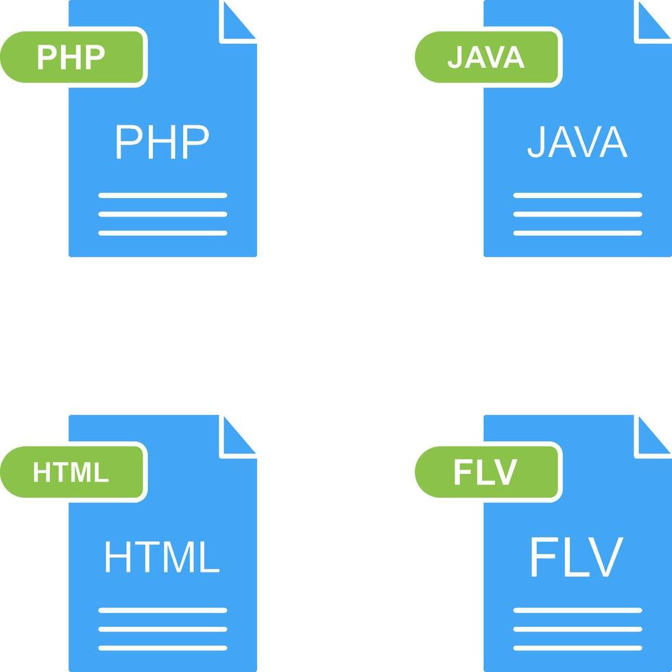 php y Java icono vector