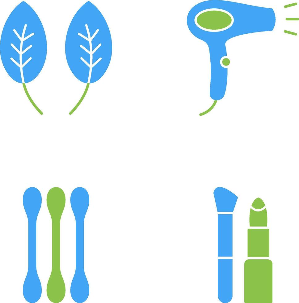 Herb and Hair removal Icon vector