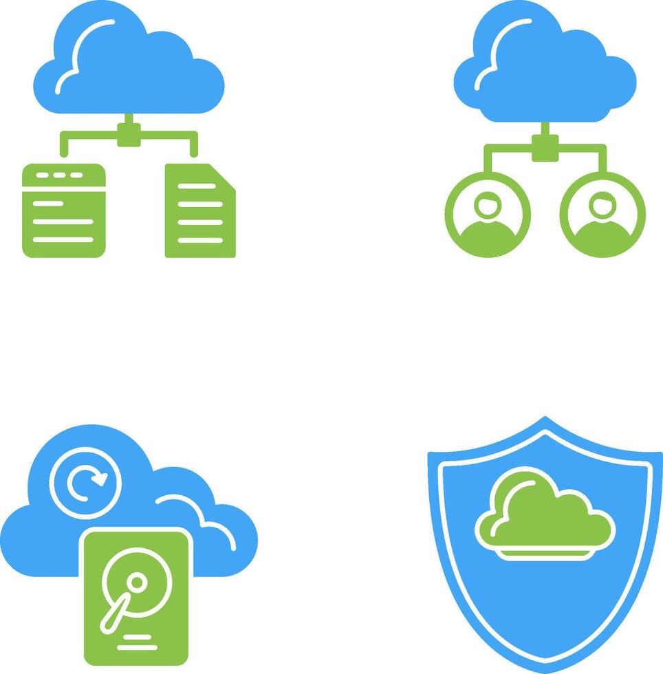 File and Cloud Icon vector