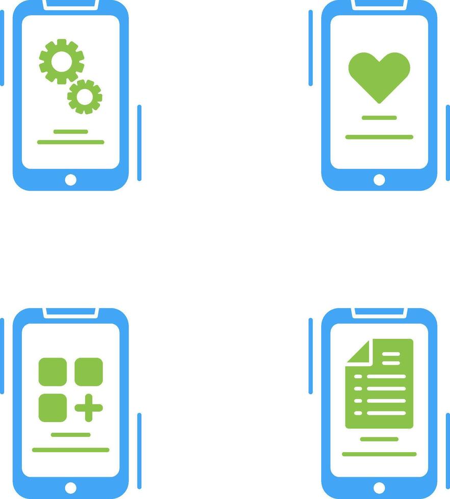 Setting and Favourite Icon vector