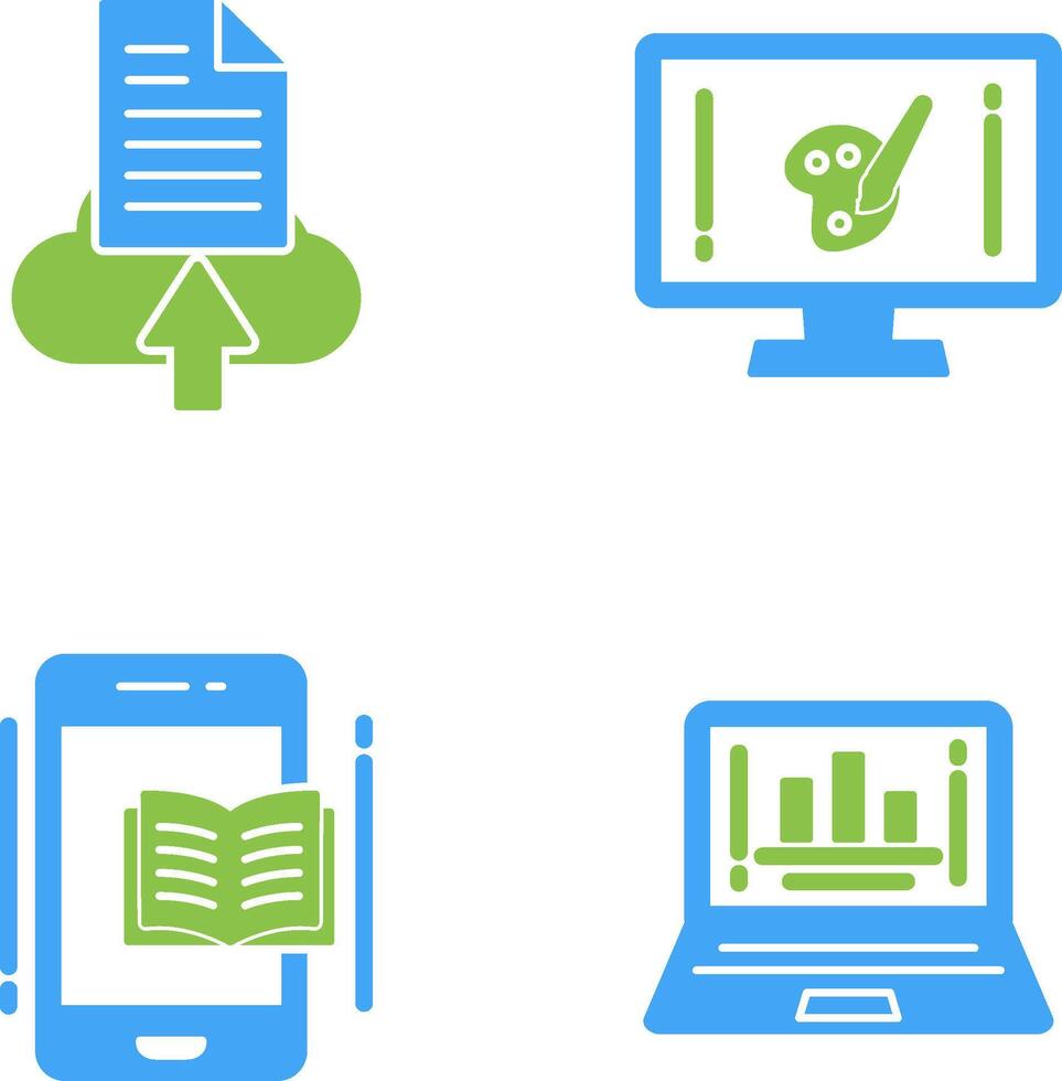 File Upload and Art Icon vector