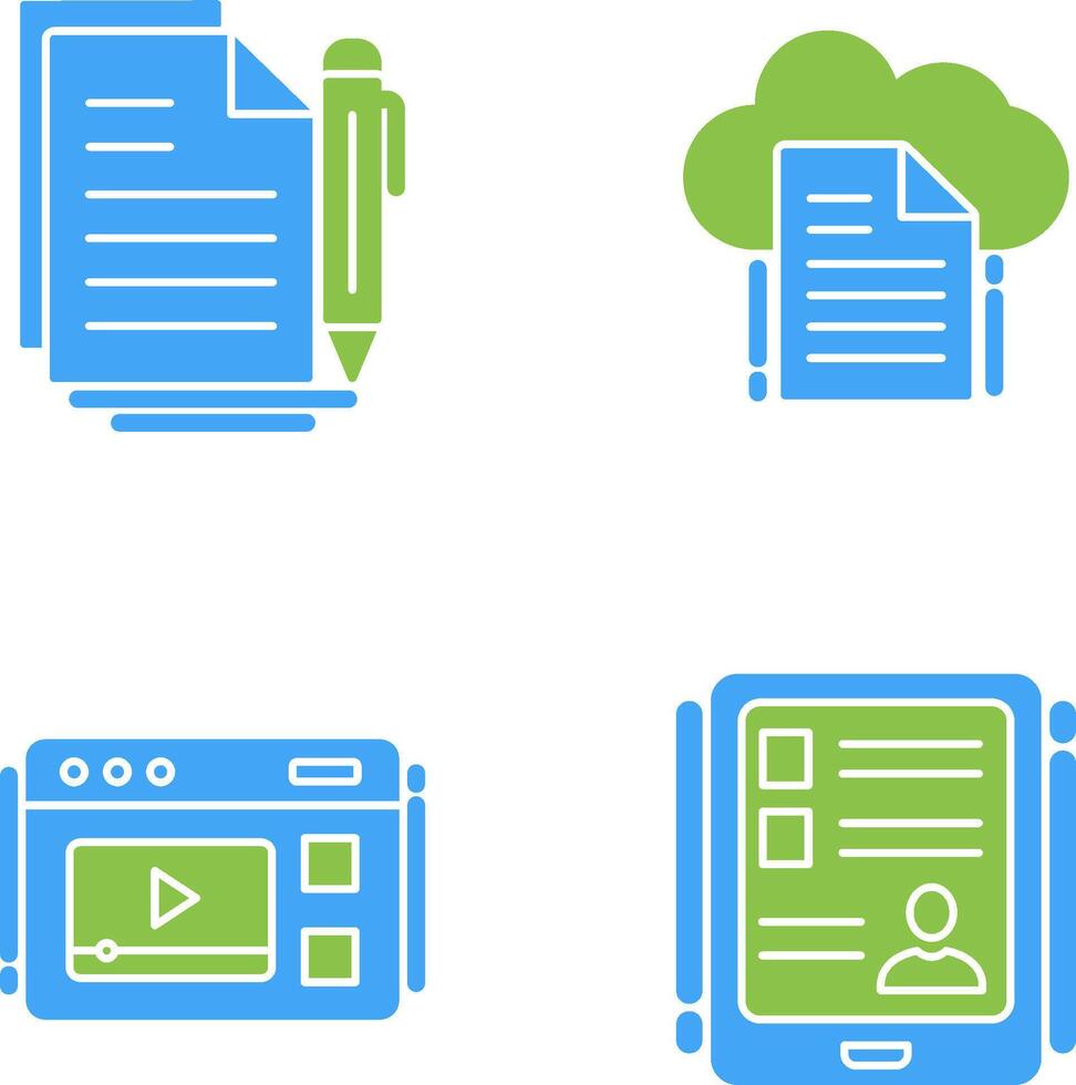 Document and File Icon vector