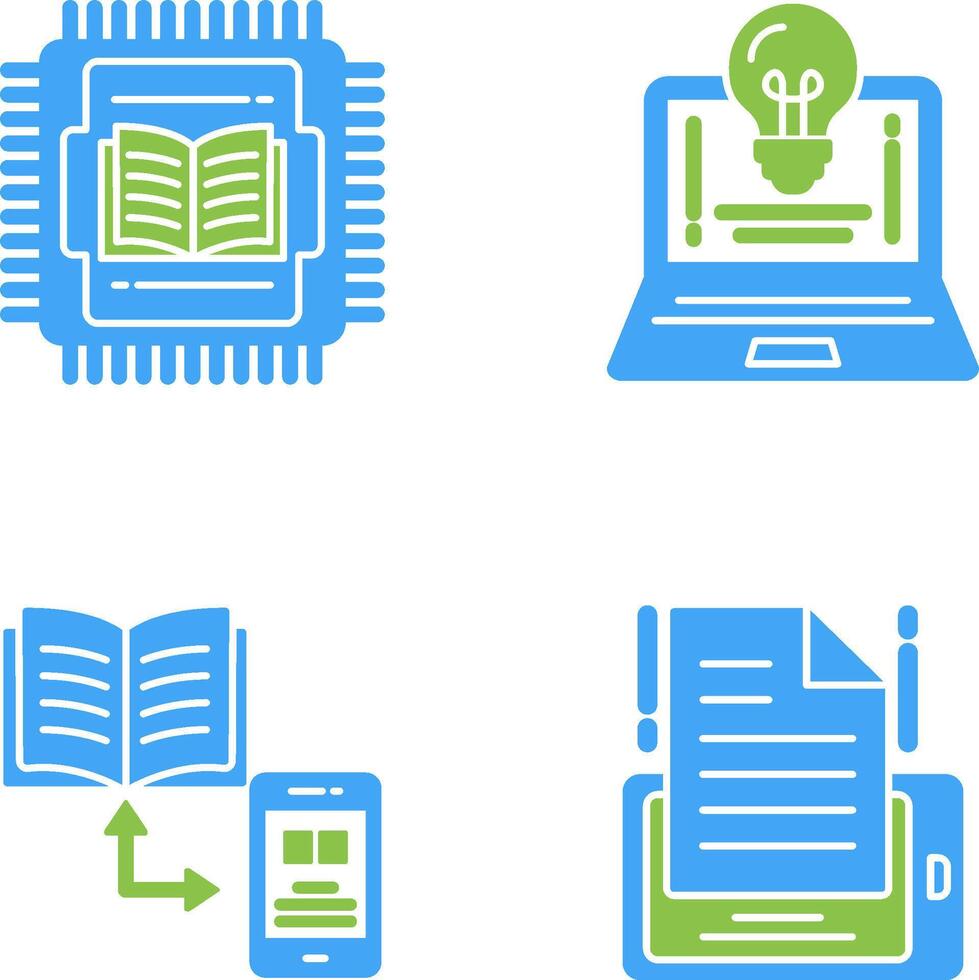 Cpu and Lamp Icon vector