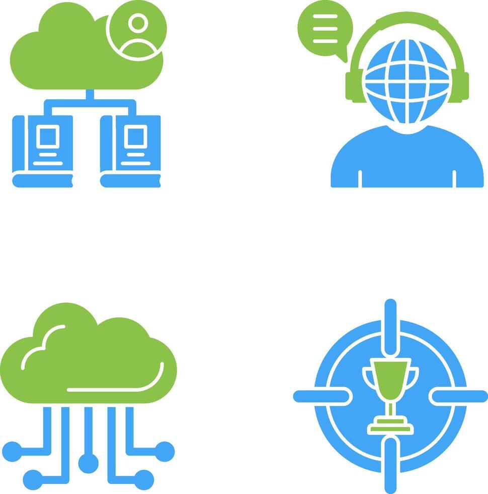 Onlne Education and Liberary Icon vector