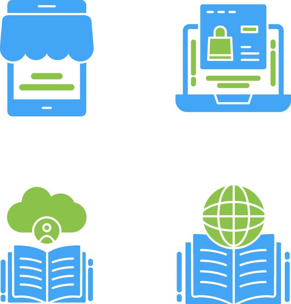 Online Store and Online Shopping Icon vector