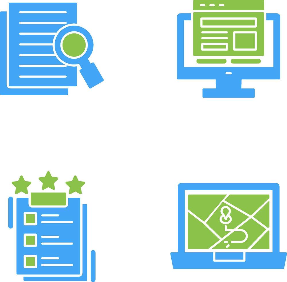 Details Looking and Adaptive Icon vector