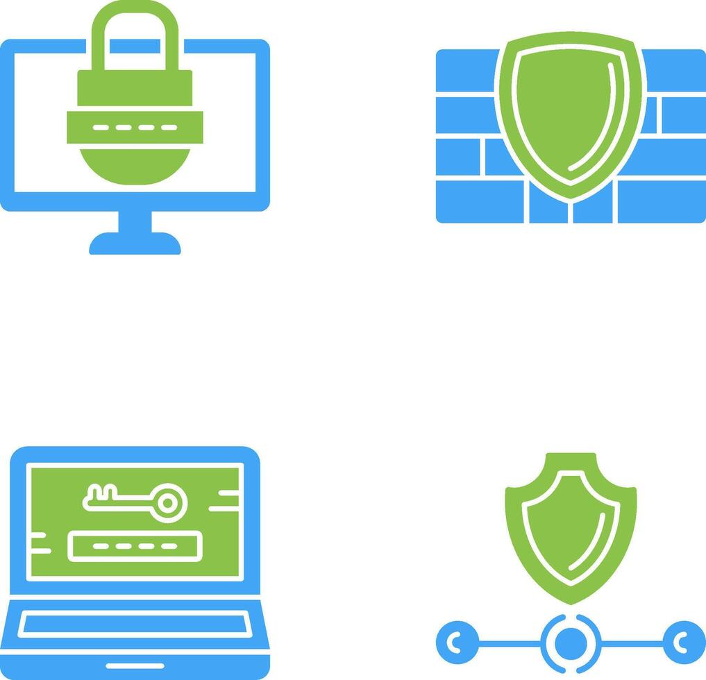 Password and Firewall Icon vector
