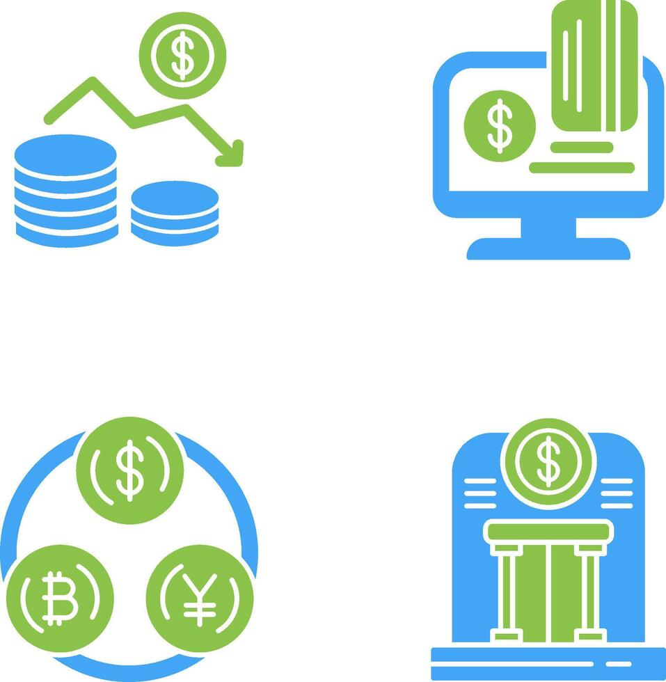 Money Loss and Online Payment Icon vector